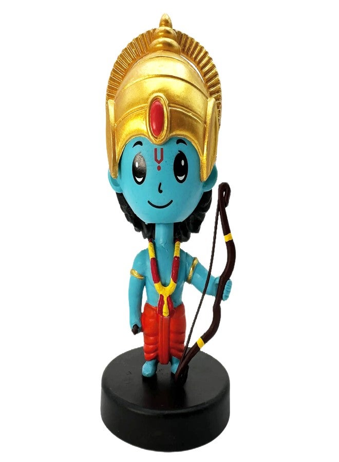 Buko Lord Shree Ram Bobblehead Idol - Car Dashboard, Home & Office Decor, Bow in Hand, Good Luck Murti, Gifting Statue - Image 5